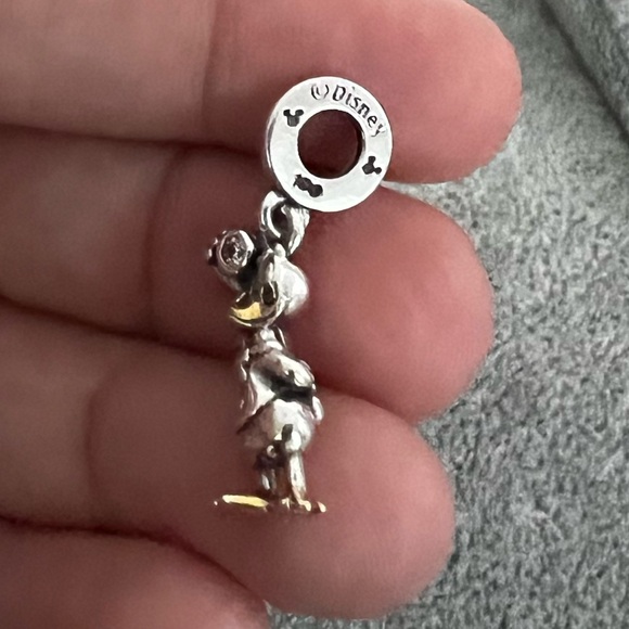 PANDORA Disney 100th Anniversary Donald Duck Lab-grown Diamond Dangle Charm - Picture 2 of 7